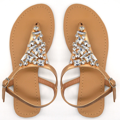  New  Arrival  Rhinestone Embellished Ladies Fashion Sandal  