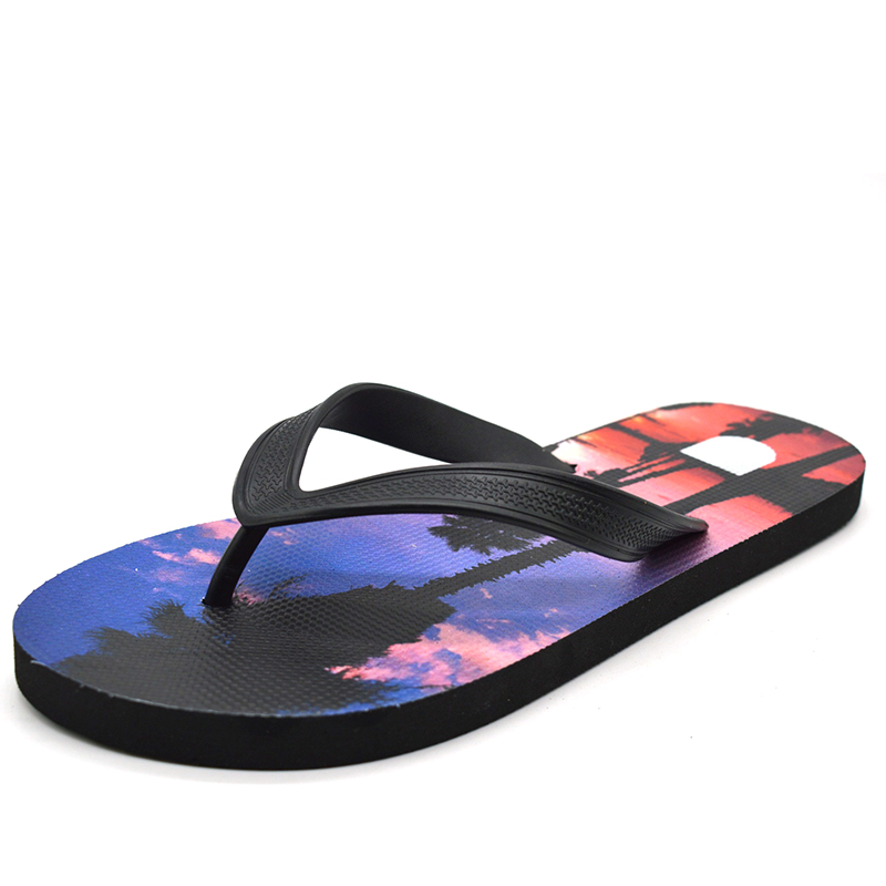 Cheap Chinese Slippers Custom Logo Beach Flip Flops Digital Printing ...